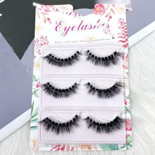 4D Cotton Thread Natural False Eyelashes Handmade Soft Transparent Stem Eyelashes Daily Nude Makeup Simulation Realistic Lashes