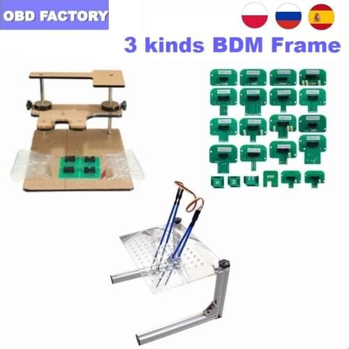 22pcs BDM Probe Adapters ECU RAMP BDM100 / CMD100 / FGTECH V54 Led BDM Frame Full Set BDM100 ECU Programmer
