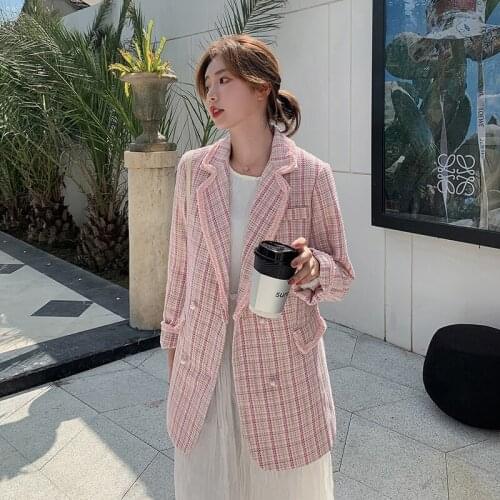 Elegant Womens suit Tweed jacket womens new Korean wild suit blazer women Tweed jacket coat women coats and jackets feminino