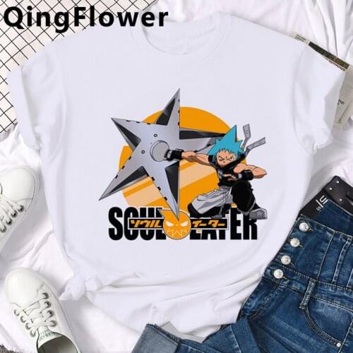 Anime Soul Eater Manga t shirt clothes male tumblr grunge japanese plus size ulzzang top tees clothes plus size streetwear