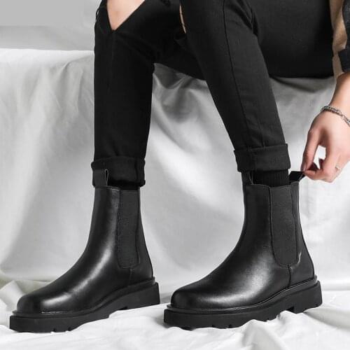 Мужские ботинки челси GHLTXIXI China At AliExpress