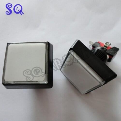 Arcade button Square 50mm Lighted Buttons Illuminated Push Button with Micro switch for Arcade Music Game Machine