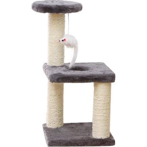 Small Cat Tree House Cat Cat Scratchers Climbing Frame Climbing Frame With Hammock Table Pet Cat Toy Kitty Play House For Kitten