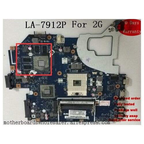 Good quality motherboard For Acer Aspire E1-571 V3-571G LA-7912P For 2G Tested ok