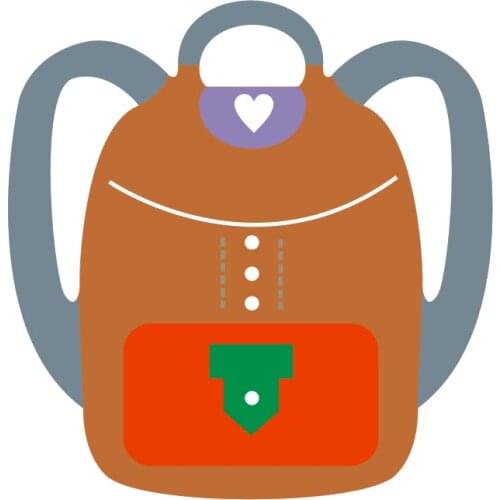 Metal school bag paper die cutting dies for Scrapbooking/DIY Easter wedding Halloween Easter card