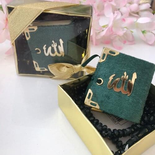 CUSTOM ORDER - 120 pieces Mini Quran Set KURAN with Scented Tasbeh Rosary Ramadan Mubarak