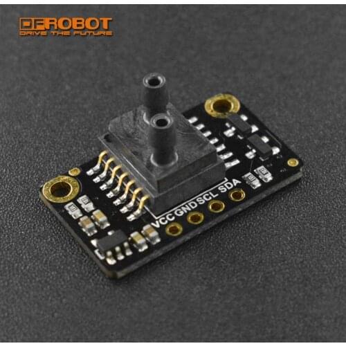New DFRobot high resolution Differential Pressure Sensor I2C ±500pa MEMS chip temperature compensation for ventilation system