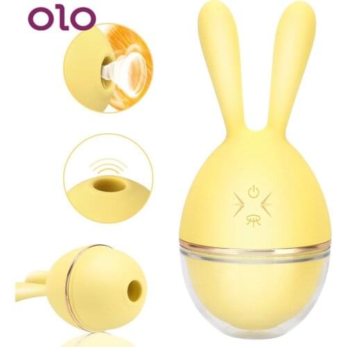 OLO 10 Speeds Clit Sucking Vibrator Tongue Licking Egg Clitoris Stimulator Nipple Vaginal Massager Sex Toys for Women