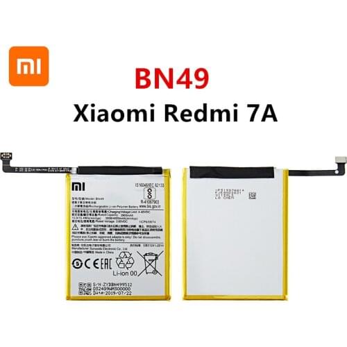 Xiao mi 100% Orginal BN49 4000mAh Battery For Xiaomi Redmi 7A BN49 High Quality Phone Replacement Batteries