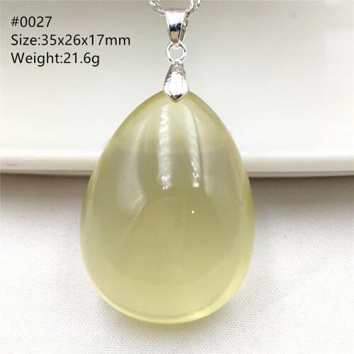 Genuine Natural Yellow Citrine Quartz Pendant Crystal Gemstone Women Faceted Cut Wealthy Stone Bead Necklace AAAAA