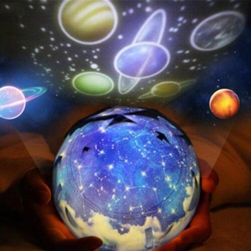 Starry Sky Night Light Planet Magic Projector Earth Universe LED Lamp Colorful Rotate Flashing Star Kids Baby Christmas Gift