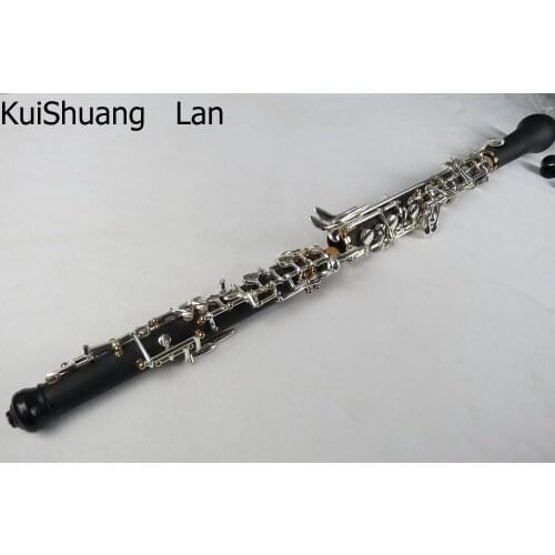 Professional composite wood concert semiautomatic oboe,gold/Silver two-tone Ckey