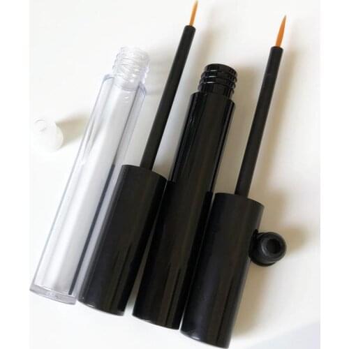 200pcs/lot 3ML Empty Plastic Clear Eyeliner Tube, Beauty Makeup Eyelashes Growth Liquid Refillable Bottle SN1683