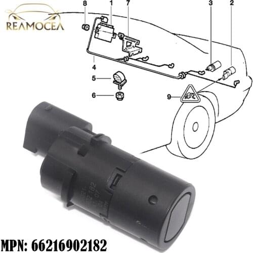 Reamocea 66216902182 8375533 6902182 PDC Parking Distance Assist Bumper Reverse Sensor Fit for BMW E38 E39 E53 X5 540i 525i 528i