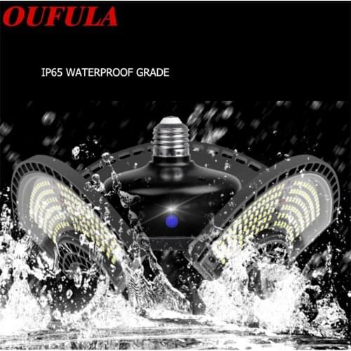 OUTELA LED industrial and mining lights waterproof Light induction deformable folding for garage workshop warehouse workshop