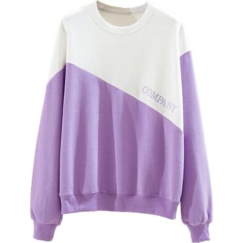 Loose Korean long sleeve autumn dress large size womens coat top hoodies