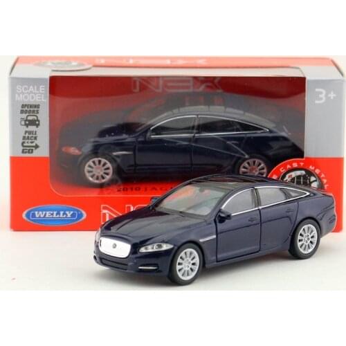 1:36 Scale 2010 Jaguar XJ Super Sport Toy Car WELLY Diecast Model Pull Back Doors Openable Educational Collection Gift For Kid