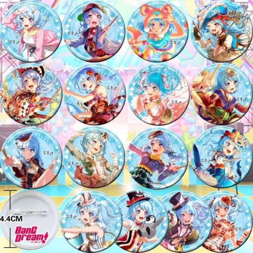 16pcs BanG Dream Captain Seta Kaoru Bedge Collect Backpack Bags Badge Button Brooch Pin Souvenir Figuras Cosplay Gift