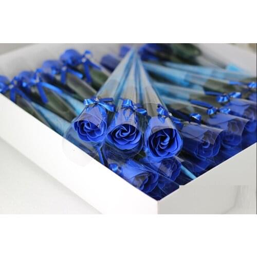 200 pcs Red pink rosy red blue purple soap rose flower Bath Body Flower romantic Bath Soap Petals Wedding Decoration Gifts