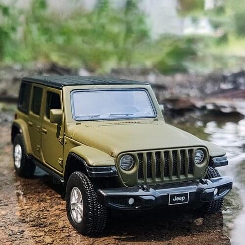 2021 New 1:36 JEEPS Sahara Wrangler Simulation Toy Vehicles Model Alloy Children Toys Collection Gift Car Kids