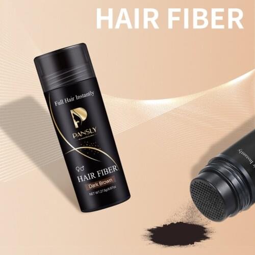 27.5g Dark Brown Natural Plant Fiber Hair Dense Powder Thick Replenishing Used To Hide The Scalp Anti Loss For Alopecia Areata
