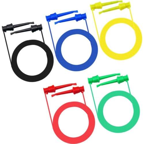 5 Pcs P1520 Multimeter Test Double SMD IC Test Hook Cable 50 Cm