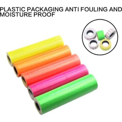 21mmX12mm 10 Rolls Price Label Single Line Price Label Tag Mark for MX-5500 Price Gun Labeller Suitable For grocery