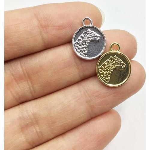 Eruifa 20pcs 12mm Leopard Gold/Silver Plated Bee Zinc Alloy Charms Pendant Jewelry DIY Necklace Bracelet Earrings 2 Colors