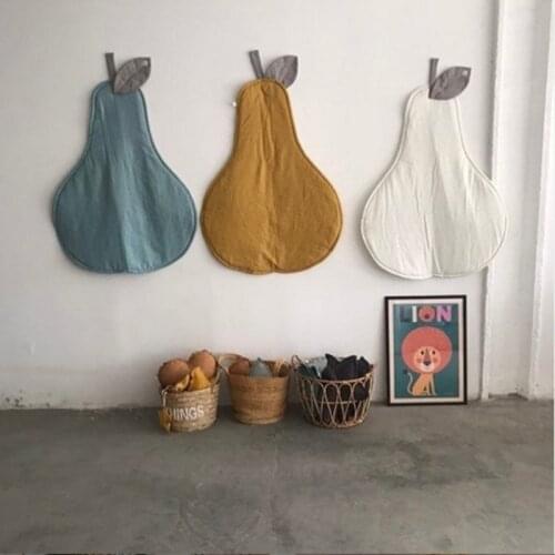 Newborn Baby Cotton Crawling Carpet Blanket Pear Shape Crawling Play Mat Rug Kid Children Room Decoration