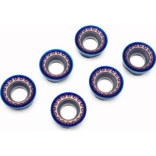 Tungsten Carbide RPMT10T3 RPMW1003 High Quality Blue Nano Coating Internal Turning Carbide Tool Metal Cutting Tool