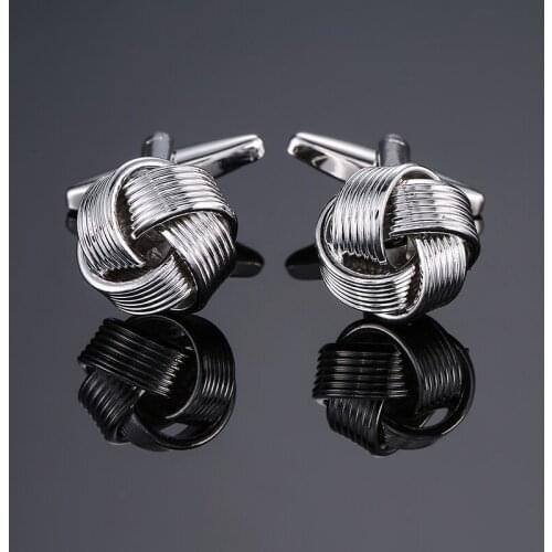 DY new High grade brand Brass material Twist round Silvery Cufflinks Mens French shirt Cufflinks free shipping