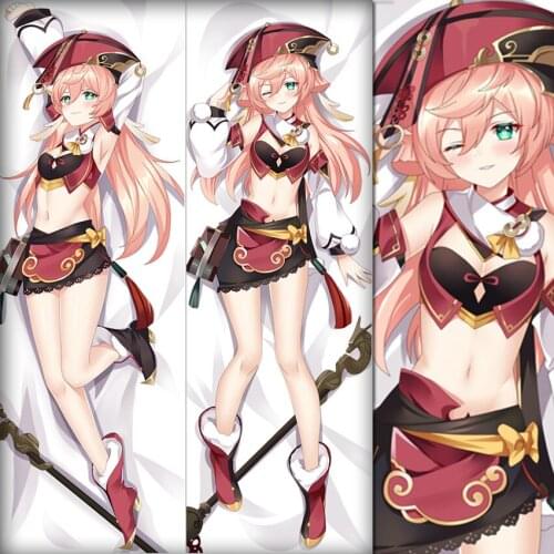 Anime Game Genshin Impact Yan Fei Pillowcase Dakimakura Cushion Long Pillow Case Cover decorative Hugging Body Home Bedding