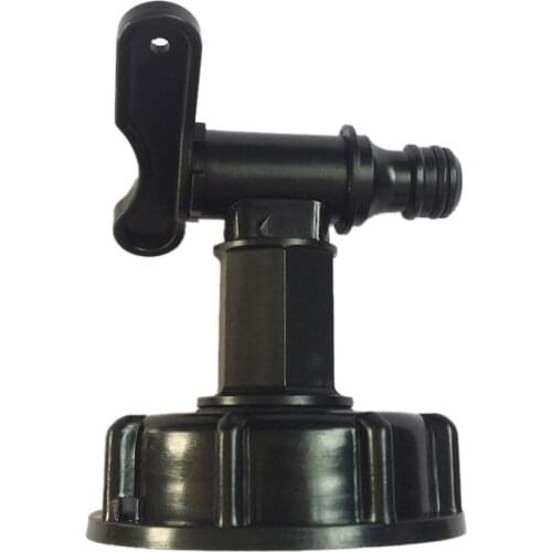 2 x 3/4" Thread Plastic IBC Tank Tap 1000L IBC To 1/2"(15mm) Adapter Garden Irrigation Connection Valve Hose Switch Fittings