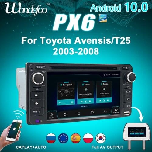 PX6 2 din car radio android 10 screen For Toyota Corolla RAV 4 Camry Land Cruiser Vios Terios 4 Runner Echo Hilux Alphard stereo