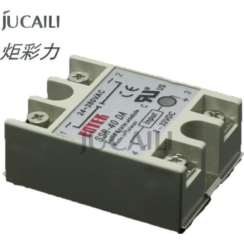 Jucaili 2PCS large format printer crystaljet solvent printer relay (ssr-10DA/25DA/30DA/40DA)