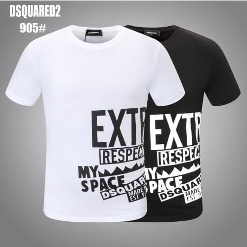 Italian Fashion Brand Dsquared2 Mens Polo Shirt Micro Stretch Slim Lapel Solid Color New Mens Short Sleeves K005