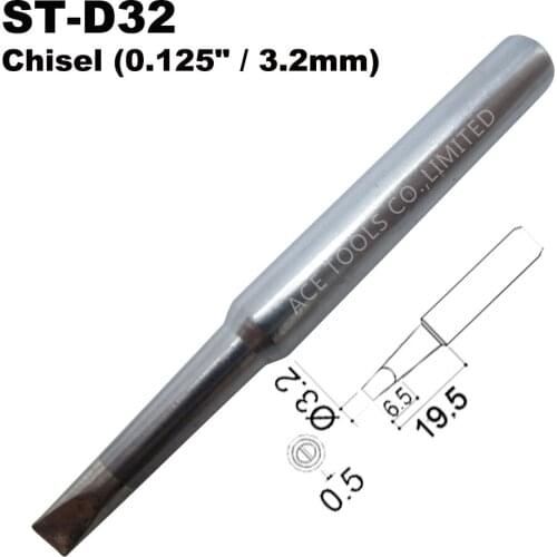 ST-D32 Soldering Tips Screwdriver 3.2mm Fit WELLER SP40L SP40N SPG40 WP25 WP30 WP35 WLC100 Replace Welding Iron Handle Bit