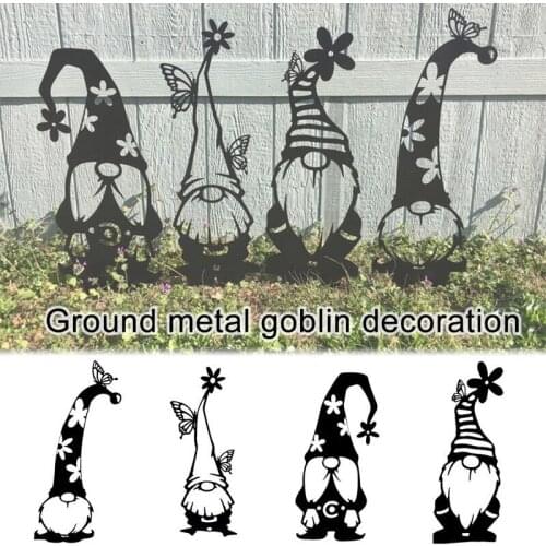 Steel Branch Gnomes Decoration Gnomes Decorative Signs Tree Art Metal Metal Garden Steel Silver Winter Outdoor Garden Home Decor