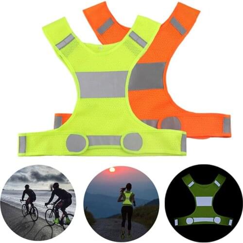 Hoge Zichtbaarheid Reflecterende Vest Unisex Outdoor Veiligheid Vesten Fietsen Vest Mannen Werken Night Running Sport Outdoor