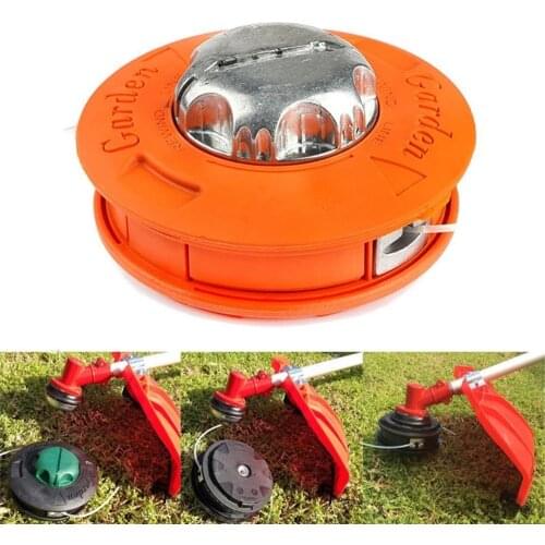 Universal M10 Aluminum Nylon Brush Mower Bump Spool Grass Trimmer 2 Lines Cutter Head Thread Lines String Saw Grass Brush Mower