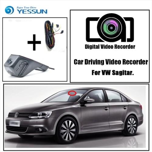 YESSUN for Volkswagen Sagitar Car Driving Video Recorder DVR Mini Wifi Camera FHD 1080P Dash Cam Original Style