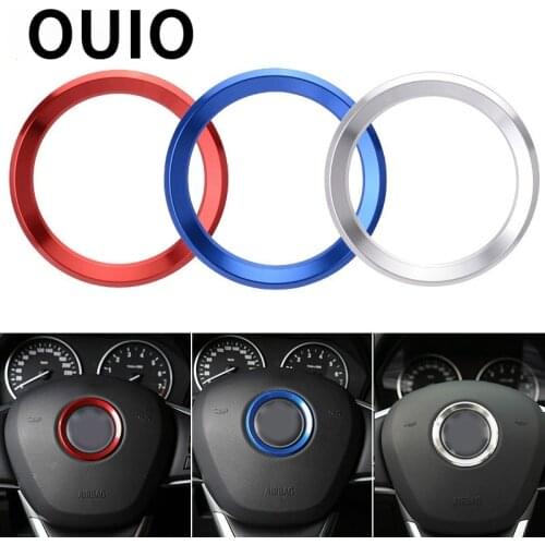 1Pcs Car Steering Wheel Cover Decoration Ring Stickers For BMW Series 1 F20 F21 E87 E81 F22 F46 F33 F32 F36 F06 F12 E65 E66 F02