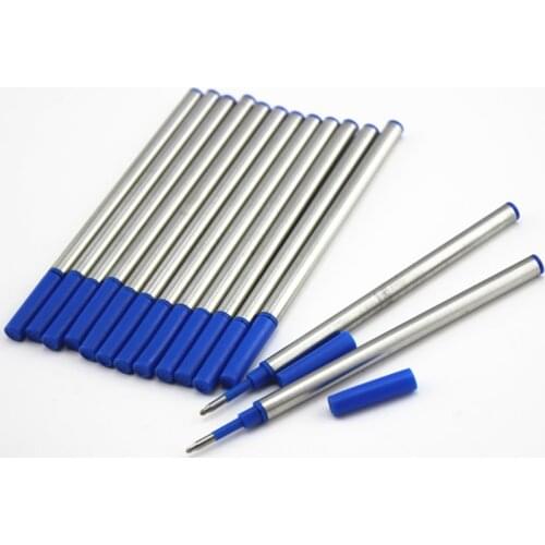 10pcs/lot Jinhao Rollerball Refills 0.5mm Blue Ink Standard Refill Roller Pen Refills 11.1cm