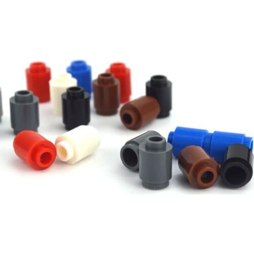 160pcs Building Blocks MOC 1x1 Round Brick Cylinder Children Toy Bricks Part 3062 City Friends Accessories