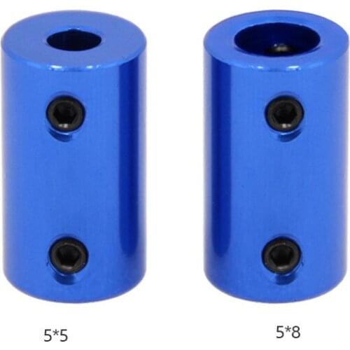 3pcs 3D printing parts OD14L25 5*5/5*8 coupling aluminum alloy flexible shaft coupler blue for motor vehicle metal DIY part