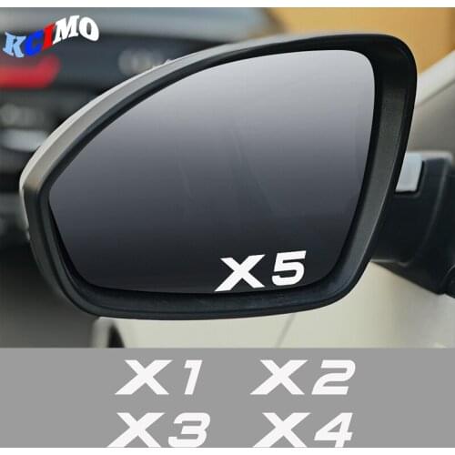 4pcs Auto Espelho Retrovisor Decal Adesivo Para Para BMW X5 E53 E70 F15 G05 X1 F48 X3 F25 X6 E71 X2 F39 X4 F26 X7 G07 Acessrios