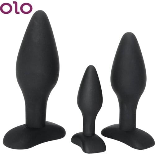OLO Anal Plug S/M/L Adult Products Erotic Toys Prostate Massager Anal Trainer Butt Plug Sex Toys for Men Women Gay 3Pcs/Set