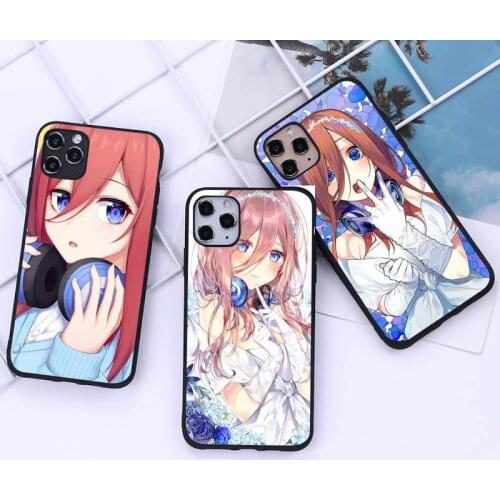 Nakano Miku Gotoubun No Hanayome Phone Case for iphone 12 11 Pro Mini XS MAX 8 7 6 6S Plus X 5S SE 2020 XR cover