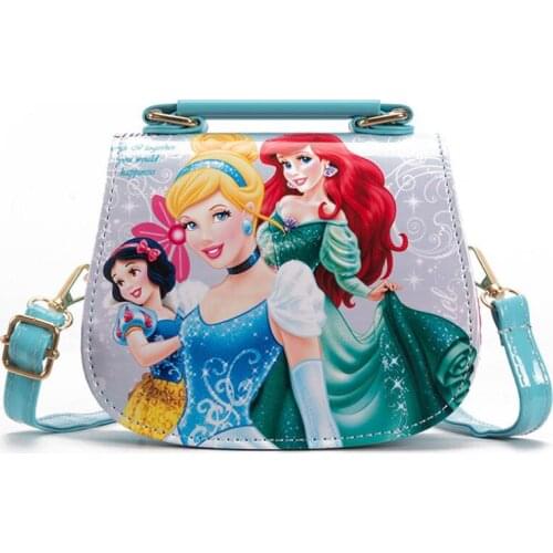 Disney Womens Small PU Leather Shoulder Bag Girls Cute princess Handbag Cartoon Crossbody Messenger Tote Birthday