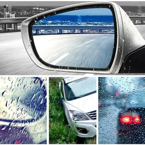 For 6Pcs/Set Car Rearview Side Mirror Glass Rainproof Waterproof Film Side Window Clear Anti Fog Rain Membrane Parts